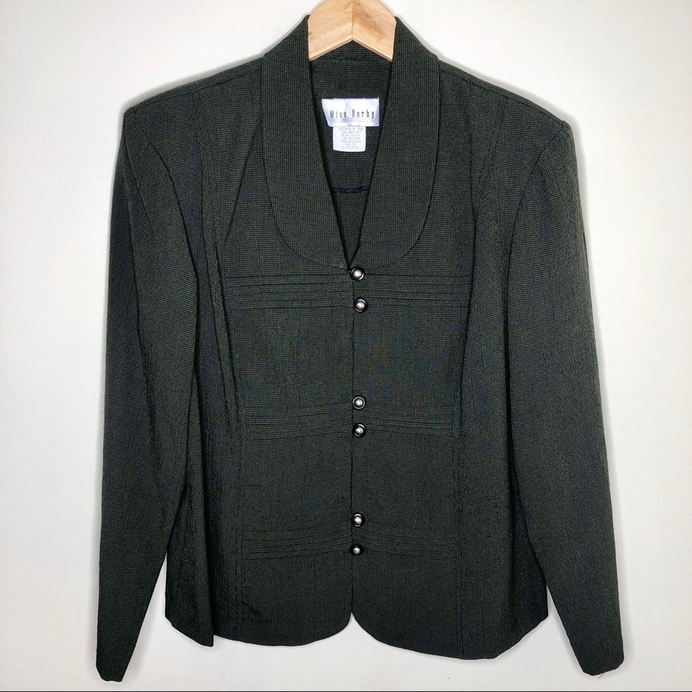 Vintage Miss Dorby Button Down Long Sleeve Top